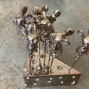 Silver Animal Sculpture Art Piece